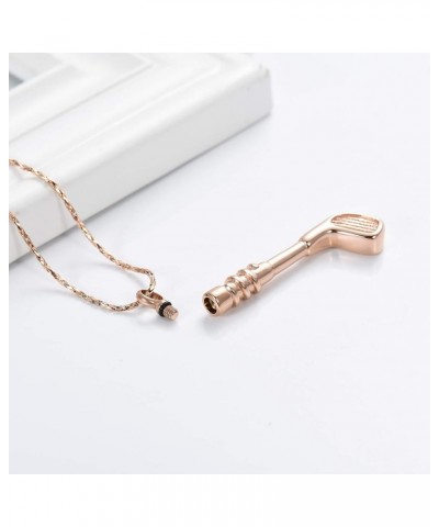 Hockey Stick Cremation Jewelry for Ashes Pendant Holder Urns Memorial Necklace for Men/Women & Free Fill Kits Rose Gold $13.4...