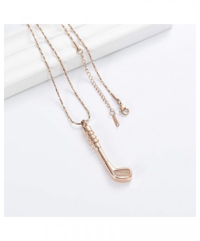 Hockey Stick Cremation Jewelry for Ashes Pendant Holder Urns Memorial Necklace for Men/Women & Free Fill Kits Rose Gold $13.4...