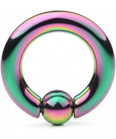 Rainbow Plated 316L Surgical Steel Spring Action Captive Bead Ring CBR 2G 4G 6G 8G 0G 00G 4G Inner Dia.: 5/8" (16mm) $9.68 Bo...