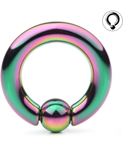 Rainbow Plated 316L Surgical Steel Spring Action Captive Bead Ring CBR 2G 4G 6G 8G 0G 00G 4G Inner Dia.: 5/8" (16mm) $9.68 Bo...