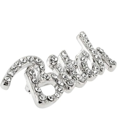 Silver Plated Rhinestone Bitch Trendy Brooch Pin 10 Pack $21.94 Brooches & Pins