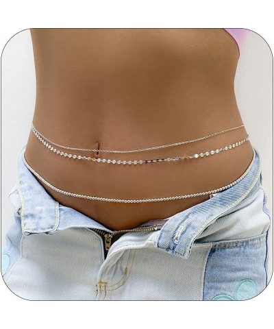 Waist Chain Body Chain Jewelry for Women Belly Chain for Teen Girls Summer Beach Jewelry for Teen Girls DF $7.79 Body Jewelry