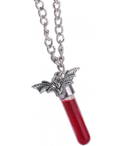 Terrors Red Blood Bottles Necklaces Halloween Spiders Choker Vampire Bats Necklace bats $6.00 Necklaces