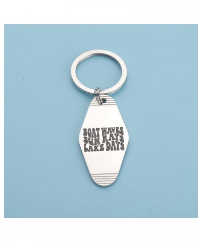 Lake House Keychain Boat Waves Sun Rays Lake Days Vacation Home Keychain Late Cabin Keychain Lake Days K $11.33 Bracelets