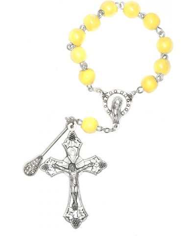 Sport One Decade Pocket or Auto (Contains CLASP for hanging) Rosary - Includes St Sebastian Holy Card (Patron Saint of Athlet...