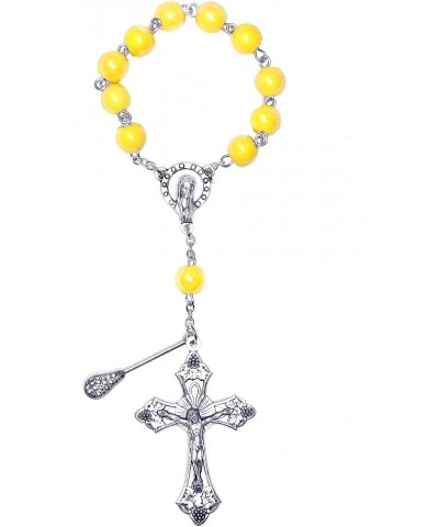 Sport One Decade Pocket or Auto (Contains CLASP for hanging) Rosary - Includes St Sebastian Holy Card (Patron Saint of Athlet...