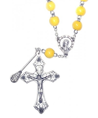 Sport One Decade Pocket or Auto (Contains CLASP for hanging) Rosary - Includes St Sebastian Holy Card (Patron Saint of Athlet...