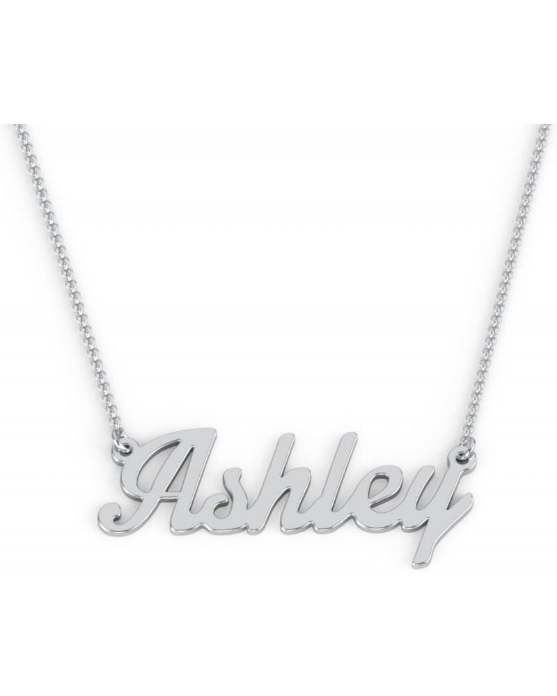 Sterling Silver Personalized Name Necklace in Glamorous Font by JEWLR… 16.0 Inches Sterling Silver $37.00 Necklaces