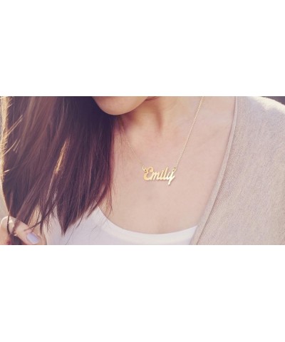 Sterling Silver Personalized Name Necklace in Glamorous Font by JEWLR… 16.0 Inches Sterling Silver $37.00 Necklaces