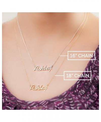 Sterling Silver Personalized Name Necklace in Glamorous Font by JEWLR… 16.0 Inches Sterling Silver $37.00 Necklaces