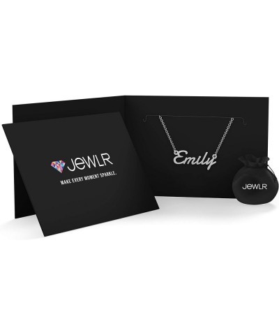 Sterling Silver Personalized Name Necklace in Glamorous Font by JEWLR… 16.0 Inches Sterling Silver $37.00 Necklaces