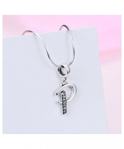 925 Sterling Silver Charm Pendant A to Z Clear CZ 26 Letter Alphabet Bead Charms Fit Bracelets Necklace DIY Jewelry Pendant S...