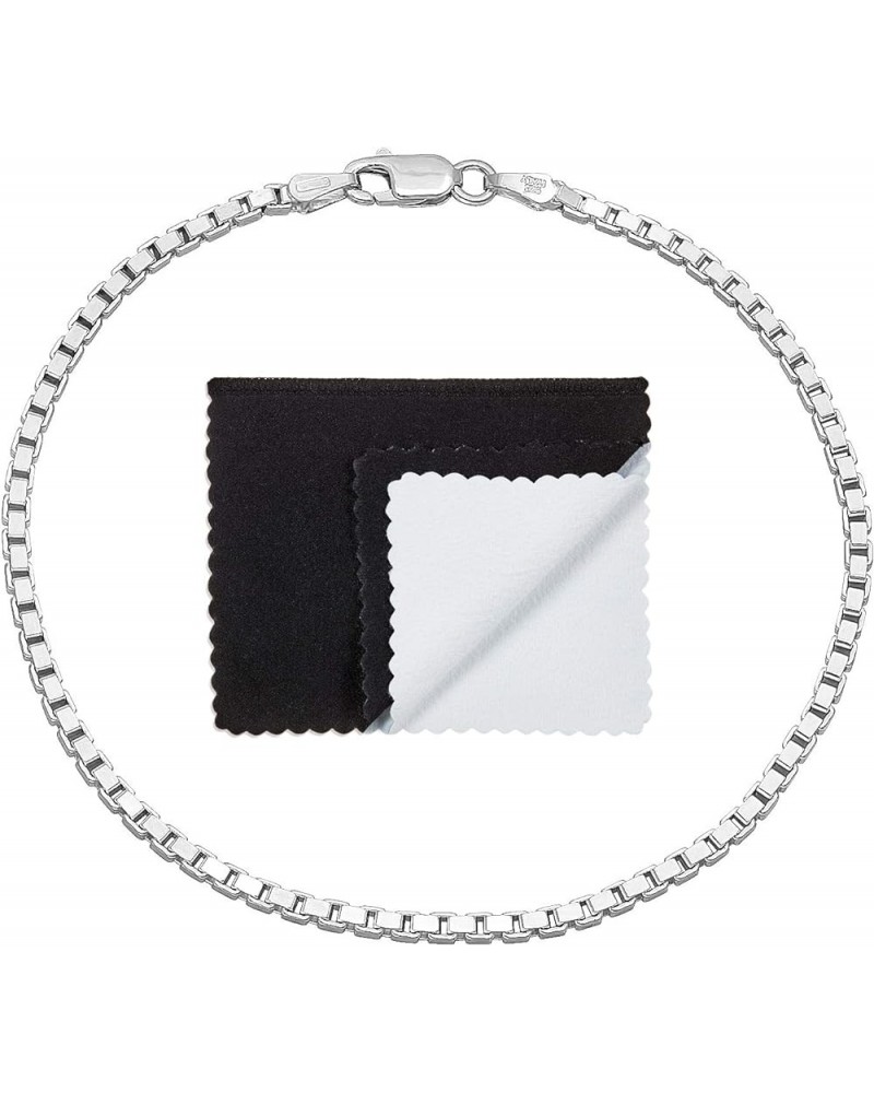 1mm-4mm Solid .925 Sterling Silver Square Box Chain Necklace or Bracelet 8.0 Inches 2.3mm Bracelet $30.75 Necklaces