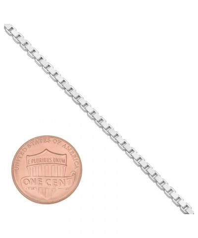 1mm-4mm Solid .925 Sterling Silver Square Box Chain Necklace or Bracelet 8.0 Inches 2.3mm Bracelet $30.75 Necklaces