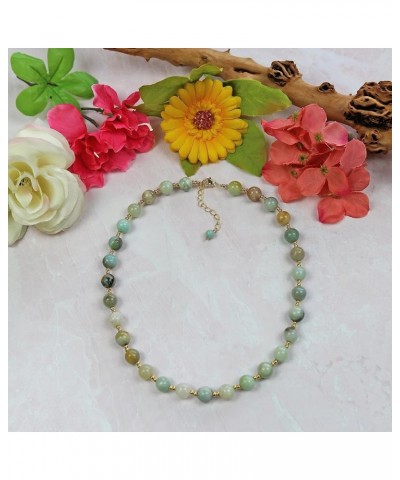 Multi-strand Stone Necklace, Beaded Handmade Necklaces, Necklaces for Women Russian Amazonite $17.38 Necklaces