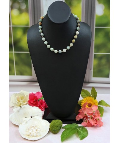 Multi-strand Stone Necklace, Beaded Handmade Necklaces, Necklaces for Women Russian Amazonite $17.38 Necklaces