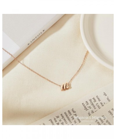 Silver Initial Necklace Initial Pendant Necklace Graduation Gift Personalized Necklace Y $14.79 Necklaces