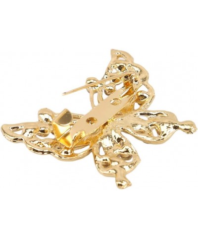 Butterfly Brooch Pins Elegant Rhinestone Brooches Women Corsage Scarf Shawl Clothing Accessories Golden $4.13 Brooches & Pins