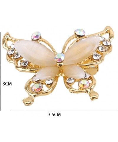 Butterfly Brooch Pins Elegant Rhinestone Brooches Women Corsage Scarf Shawl Clothing Accessories Golden $4.13 Brooches & Pins