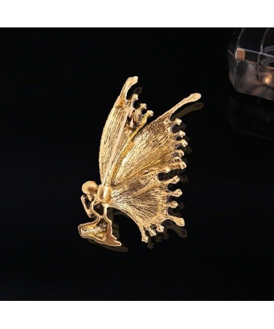 Gold Guardian Angel Brooch Pin for Women Fashion Cute Butterfly Wings Beauty Brooch Lapel Pins Brooches Suit Accessories Aest...