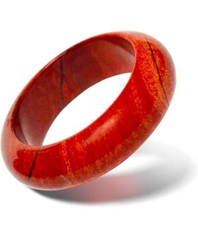 Maya Stone Ring Collection | Natural Stone Band for Women and Men | Stackable Ring | 6mm Wide Roma - Red Jasper $17.67 Rings