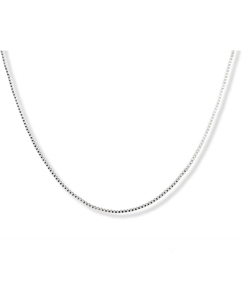 Silver Plated Necklace Box Chain 1.0mm 16 18 20 22 24 30 36 Inches 20 Inches 25 pcs $8.54 Necklaces