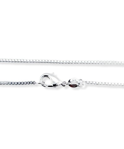 Silver Plated Necklace Box Chain 1.0mm 16 18 20 22 24 30 36 Inches 20 Inches 25 pcs $8.54 Necklaces