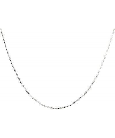 Silver Plated Necklace Box Chain 1.0mm 16 18 20 22 24 30 36 Inches 20 Inches 25 pcs $8.54 Necklaces