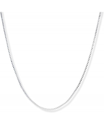 Silver Plated Necklace Box Chain 1.0mm 16 18 20 22 24 30 36 Inches 20 Inches 25 pcs $8.54 Necklaces