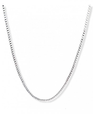 Silver Plated Necklace Box Chain 1.0mm 16 18 20 22 24 30 36 Inches 20 Inches 25 pcs $8.54 Necklaces