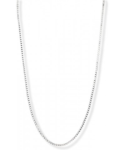 Silver Plated Necklace Box Chain 1.0mm 16 18 20 22 24 30 36 Inches 20 Inches 25 pcs $8.54 Necklaces