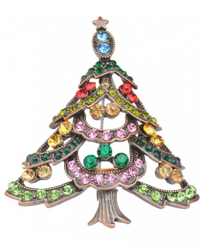 Christmas Tree Brooch Pin for Women Girls Crystal Rhinestone Brooches and Pins Glitter Enamel Vintage Christmas Brooch Pins F...