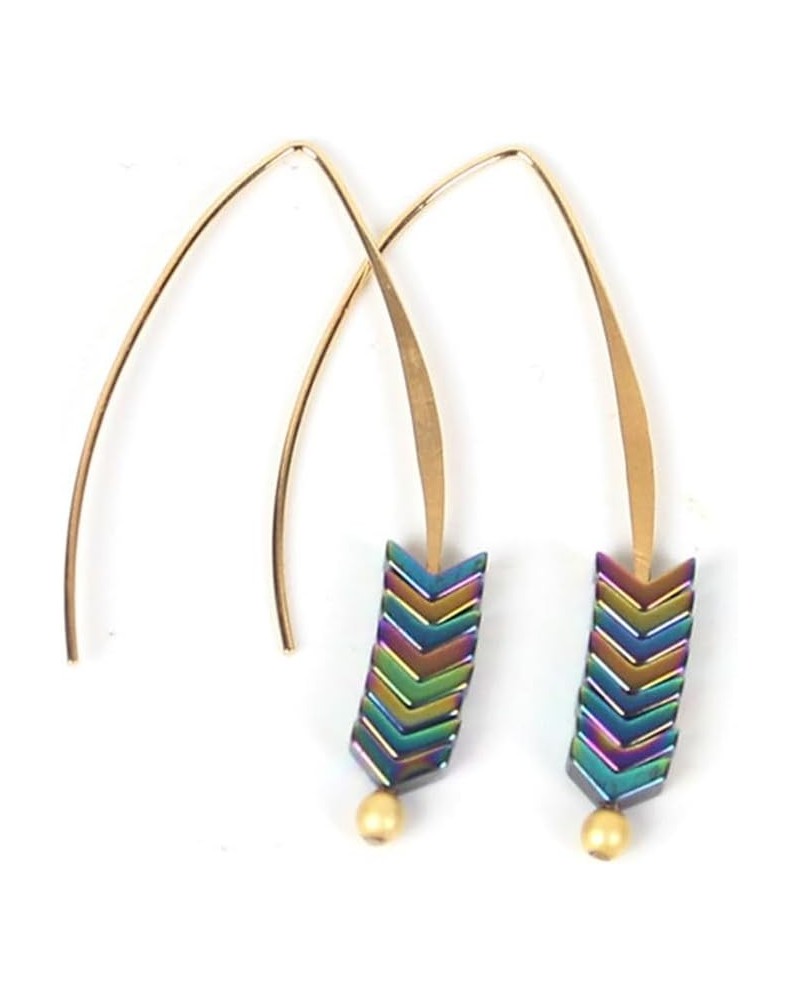 Chic Boho Arrow Drop Dangle Earrings for Women Girls Multicolor $4.95 Earrings