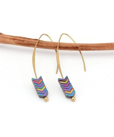 Chic Boho Arrow Drop Dangle Earrings for Women Girls Multicolor $4.95 Earrings