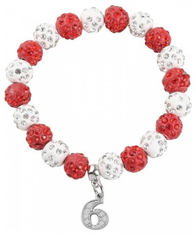 POTIYSigma Theta Gift Sorority Jewelry Pearl Bracelet with Crystal Sigma Theta Bracelet for Women Girls Red-6 $10.60 Bracelets