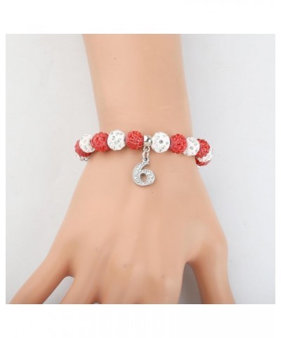 POTIYSigma Theta Gift Sorority Jewelry Pearl Bracelet with Crystal Sigma Theta Bracelet for Women Girls Red-6 $10.60 Bracelets