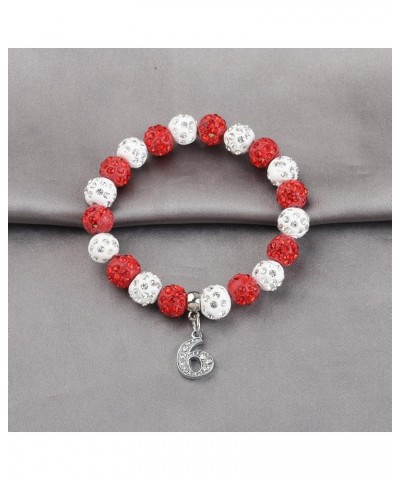 POTIYSigma Theta Gift Sorority Jewelry Pearl Bracelet with Crystal Sigma Theta Bracelet for Women Girls Red-6 $10.60 Bracelets