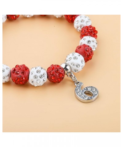 POTIYSigma Theta Gift Sorority Jewelry Pearl Bracelet with Crystal Sigma Theta Bracelet for Women Girls Red-6 $10.60 Bracelets