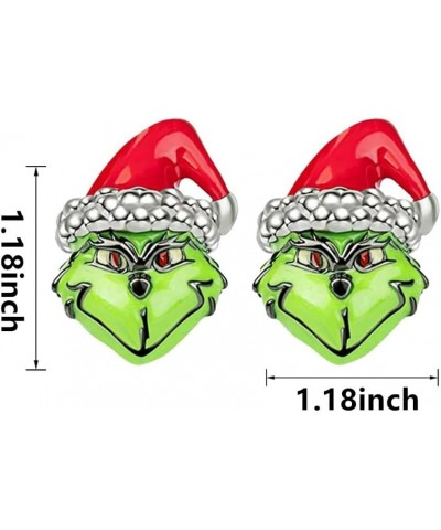 Dr Seus Classic Christmas Grich Earring Stud, Nightmare Before Christmas Ear Studs for Girls and Women 3 $7.50 Earrings