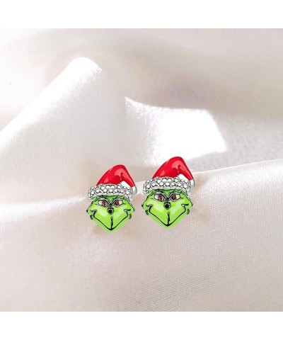 Dr Seus Classic Christmas Grich Earring Stud, Nightmare Before Christmas Ear Studs for Girls and Women 3 $7.50 Earrings