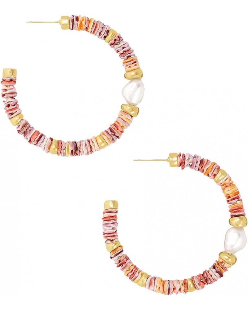 Lila Hoop Earrings Pastel $37.93 Earrings