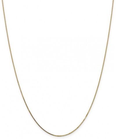 14k Yellow Gold .7mm Box Chain Necklace 24.0 Inches $74.40 Necklaces