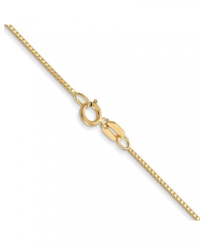 14k Yellow Gold .7mm Box Chain Necklace 24.0 Inches $74.40 Necklaces