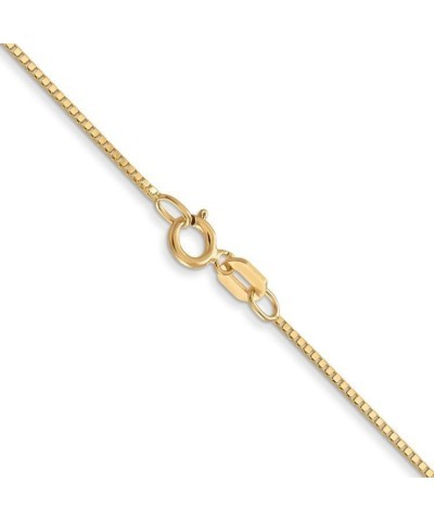 14k Yellow Gold .7mm Box Chain Necklace 24.0 Inches $74.40 Necklaces