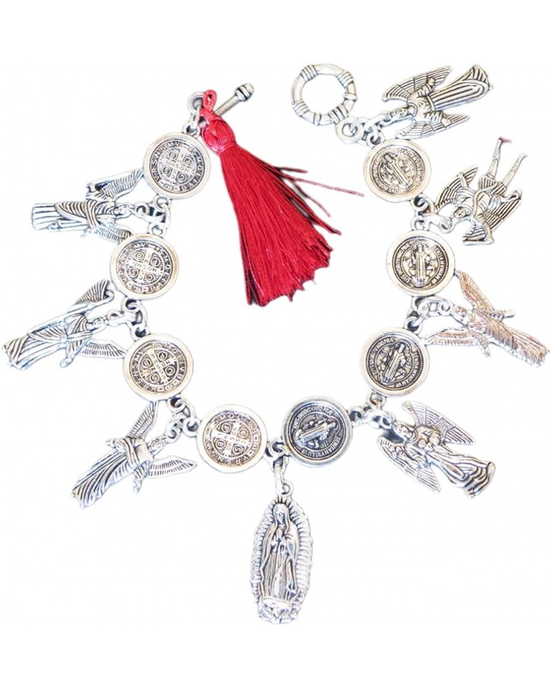 Hand Made Powefull Bracelet with San Benito, Virgin Mary and 7 Archangels $13.49 Bracelets