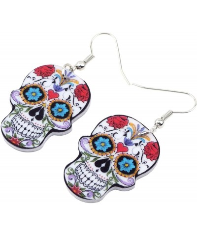 Acrylic Drop Dangle Novelty Halloween Skeleton Skull Earrings Punk Jewelry For Women Kids Teens Party Favors Gift Grey $6.47 ...