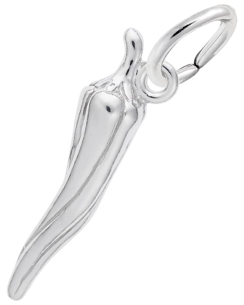 Chili Pepper Charm, Charms for Bracelets and Necklaces White Gold $19.85 Bracelets