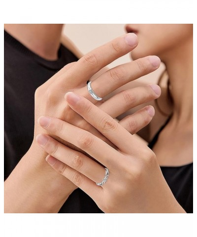 Promise Rings For Couples Matching Rings Personalized Wedding Engagement Rings For Couples Set With 2 Rings Sterling Silver 1...