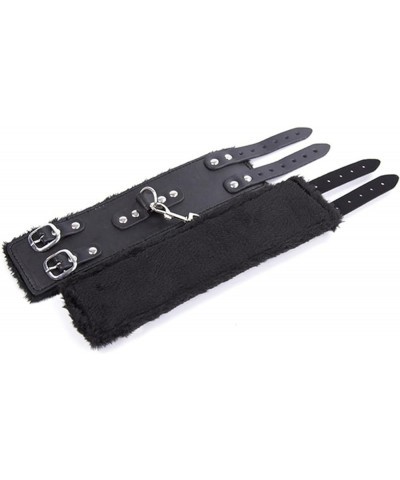 Trendy Black Leather Bracelet: Soft, Furry, and Adjustable for Fashionable Ankle Style Anklet $10.59 Bracelets