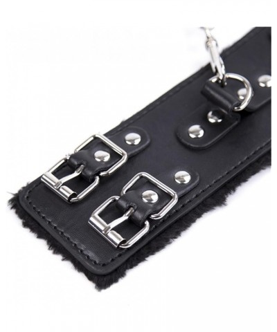 Trendy Black Leather Bracelet: Soft, Furry, and Adjustable for Fashionable Ankle Style Anklet $10.59 Bracelets